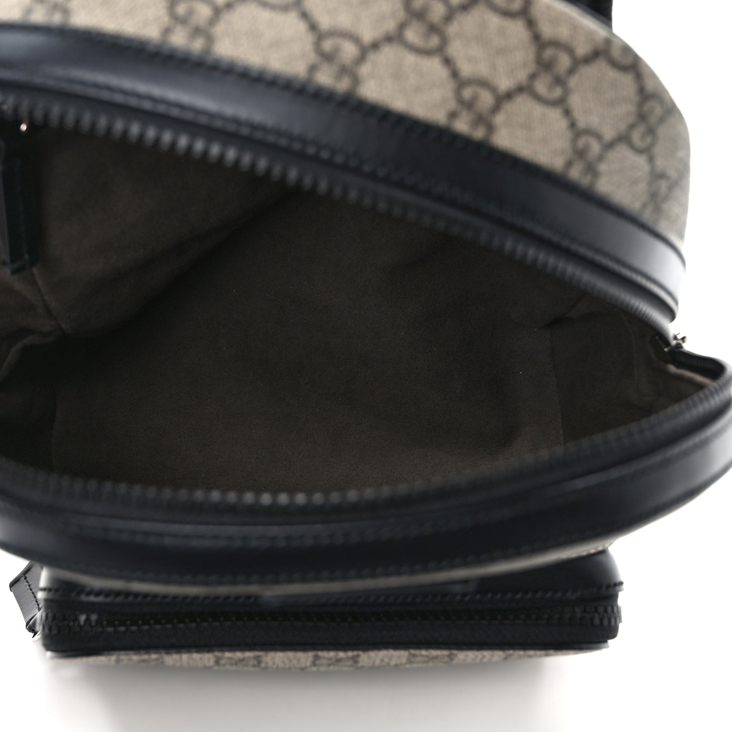 GG Supreme Monogram Small Eden Day Backpack Black