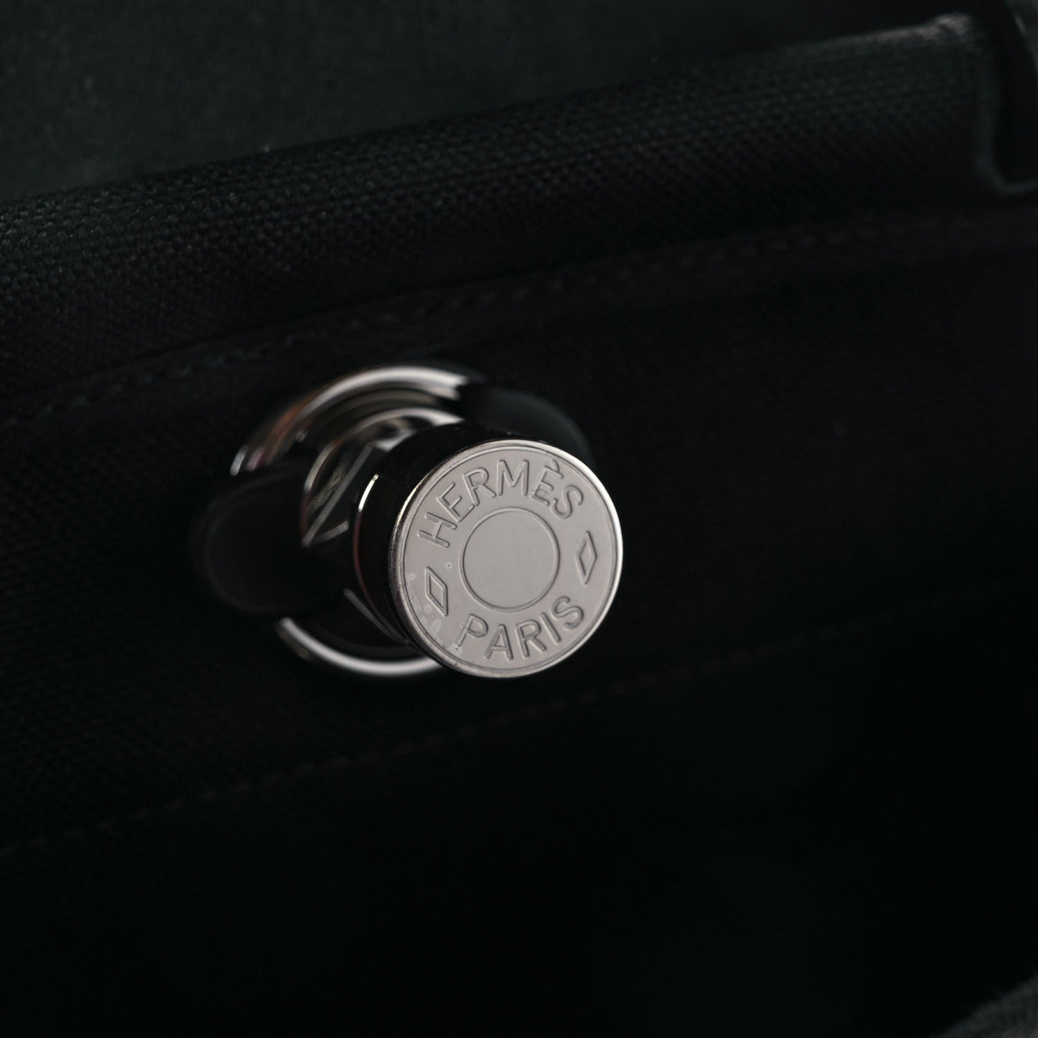 Hermes Military Toile Vache Hunter Herbag Zip PM 31 Black 7 of 9