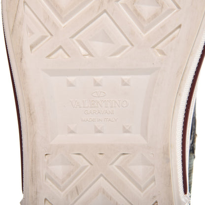 Valentino Garavani Canvas Butterfly Applique Embroidered Low Top Sneakers 40 Military Green 8 of 12