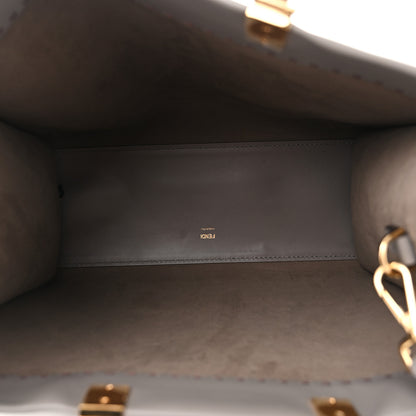 Fendi Vitello King Plexiglass Logo Embossed Medium Fendi Sunshine Shopper Tote Moon 5 of 12