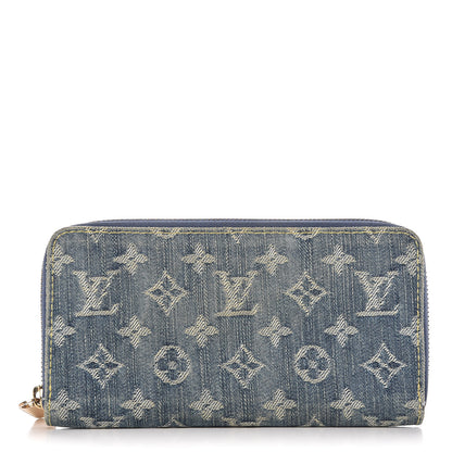 Louis Vuitton Monogram Denim Zippy Wallet Blue 1 of 14