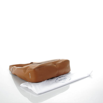 Prada Vitello Daino Medium Pocket Hobo Bag Cannella 4 of 10