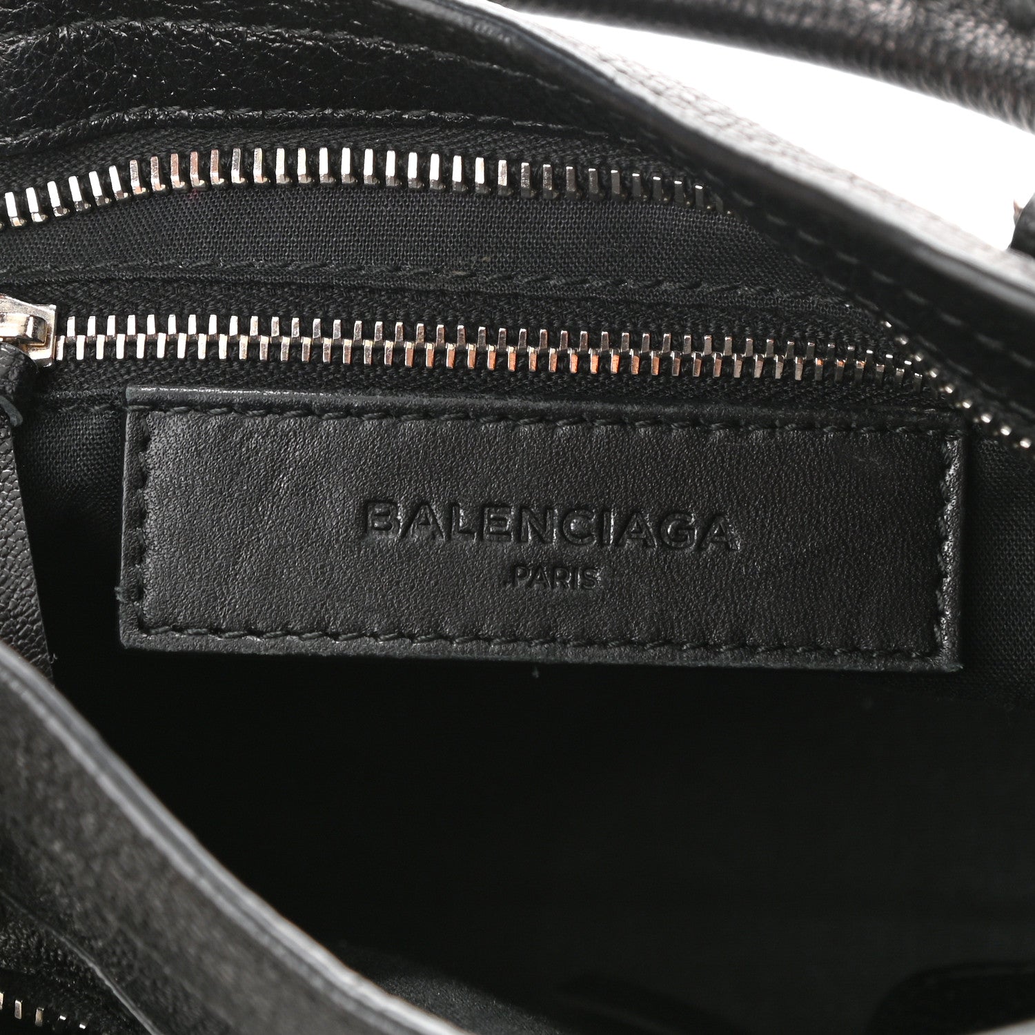 Balenciaga Chevre Silver Metallic Edge Hardware Mini City Black 6 of 8