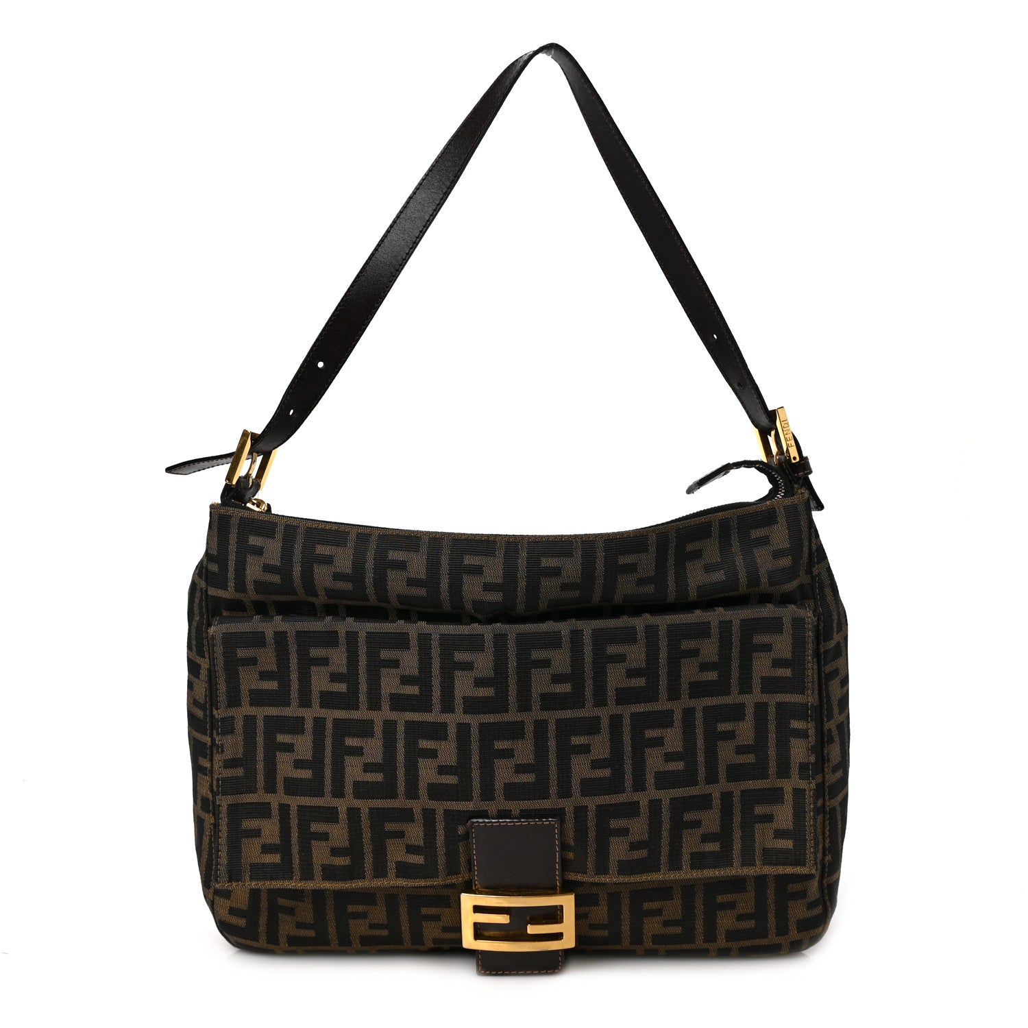 Fendi Zucca Baguette Shoulder Bag Tobacco 1 of 8