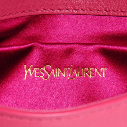 Saint Laurent Goatskin Small Belle de Jour Clutch Fuchsia 6 of 8