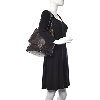 Chanel Calfskin Drawstring CC Bucket Bag Dark Brown 2 of 10