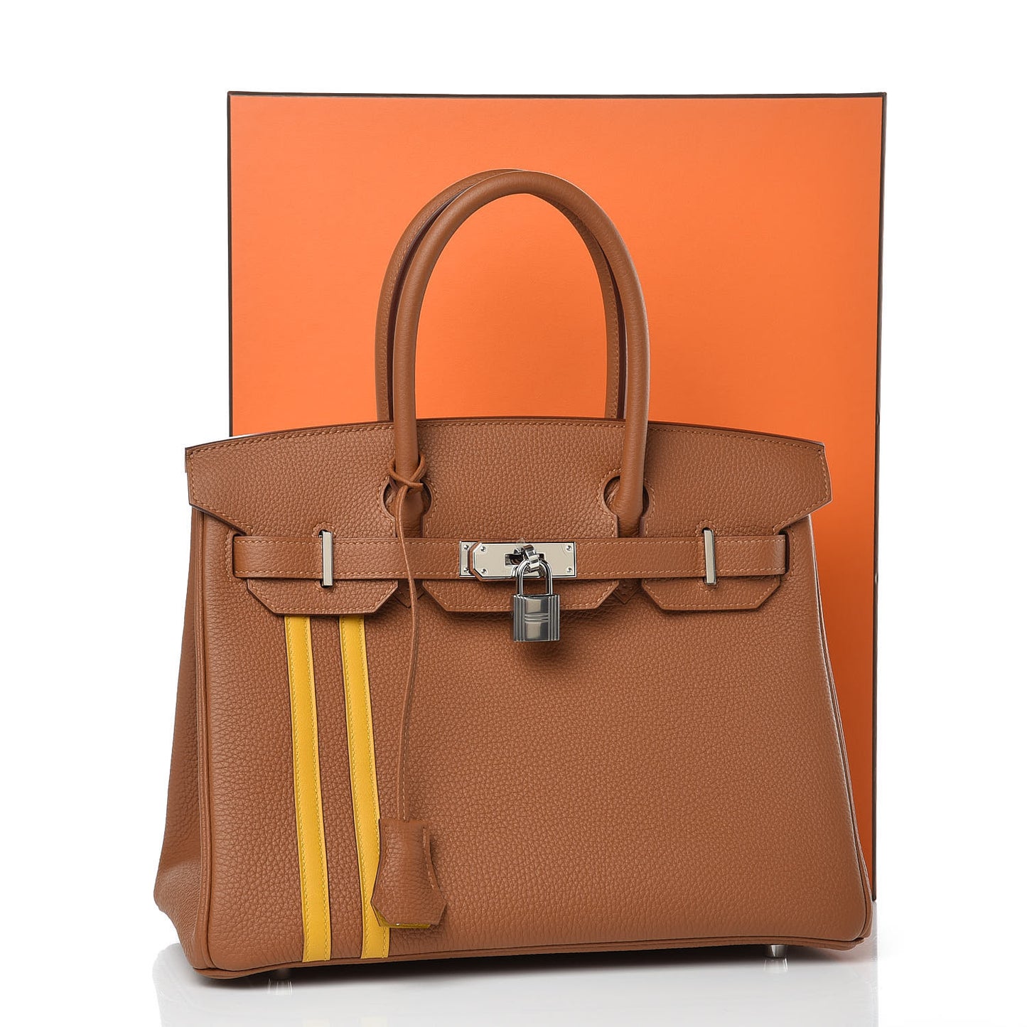 Togo Swift Officier Birkin 30 Gold Ambre