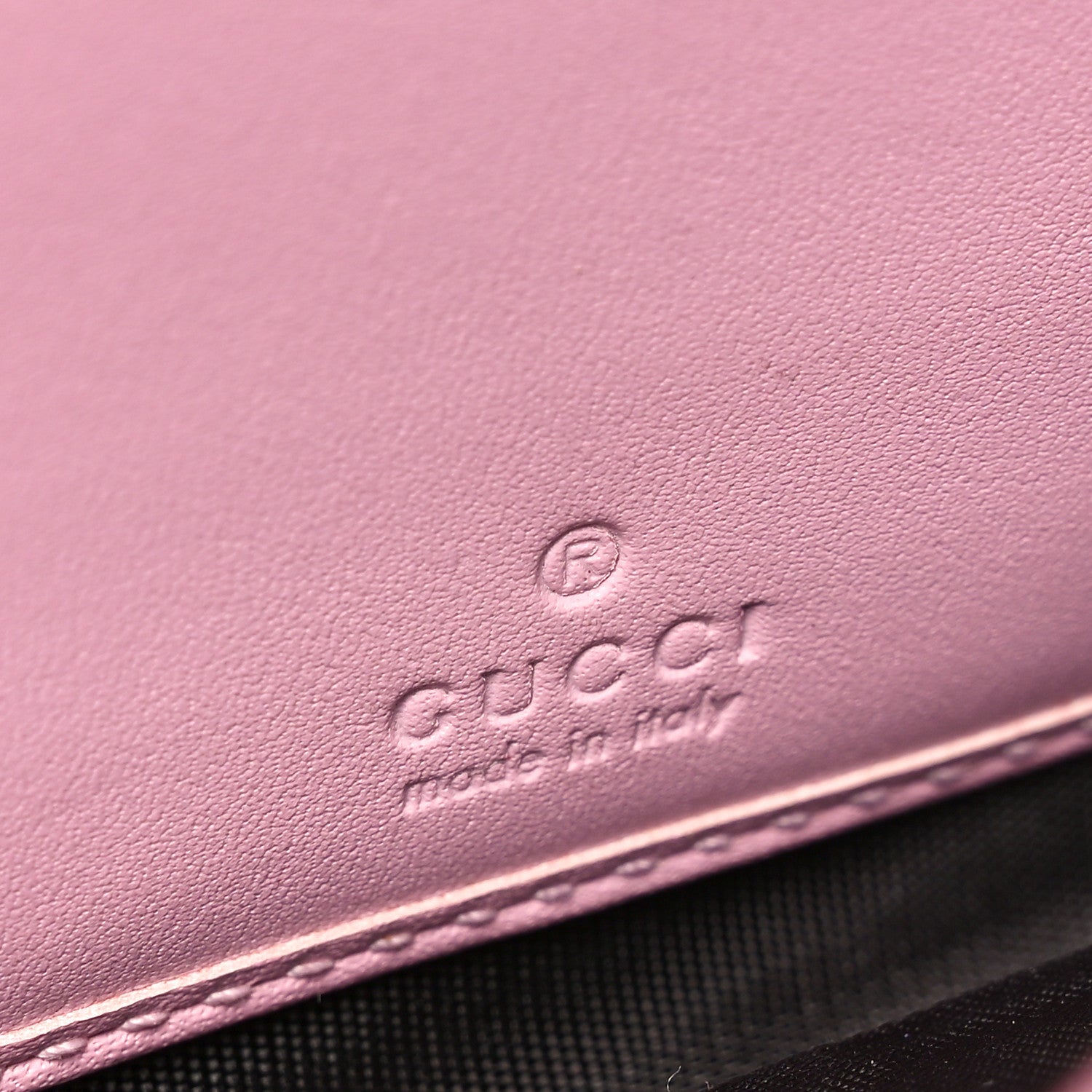 Gucci Calfskin Queen Margaret Flap Wallet Sugar Pink Hibiscus Red Mystic White 7 of 7