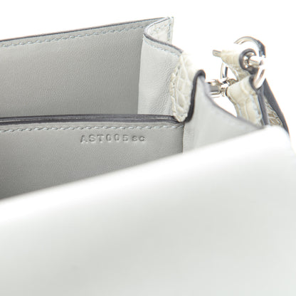 Hermes Matte Alligator Lizard Mini Sac Roulis Ombre Gris Perle 9 of 17