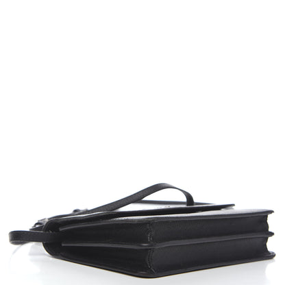 Prada Saffiano Metal Flap Wallet With Strap Black 3 of 14