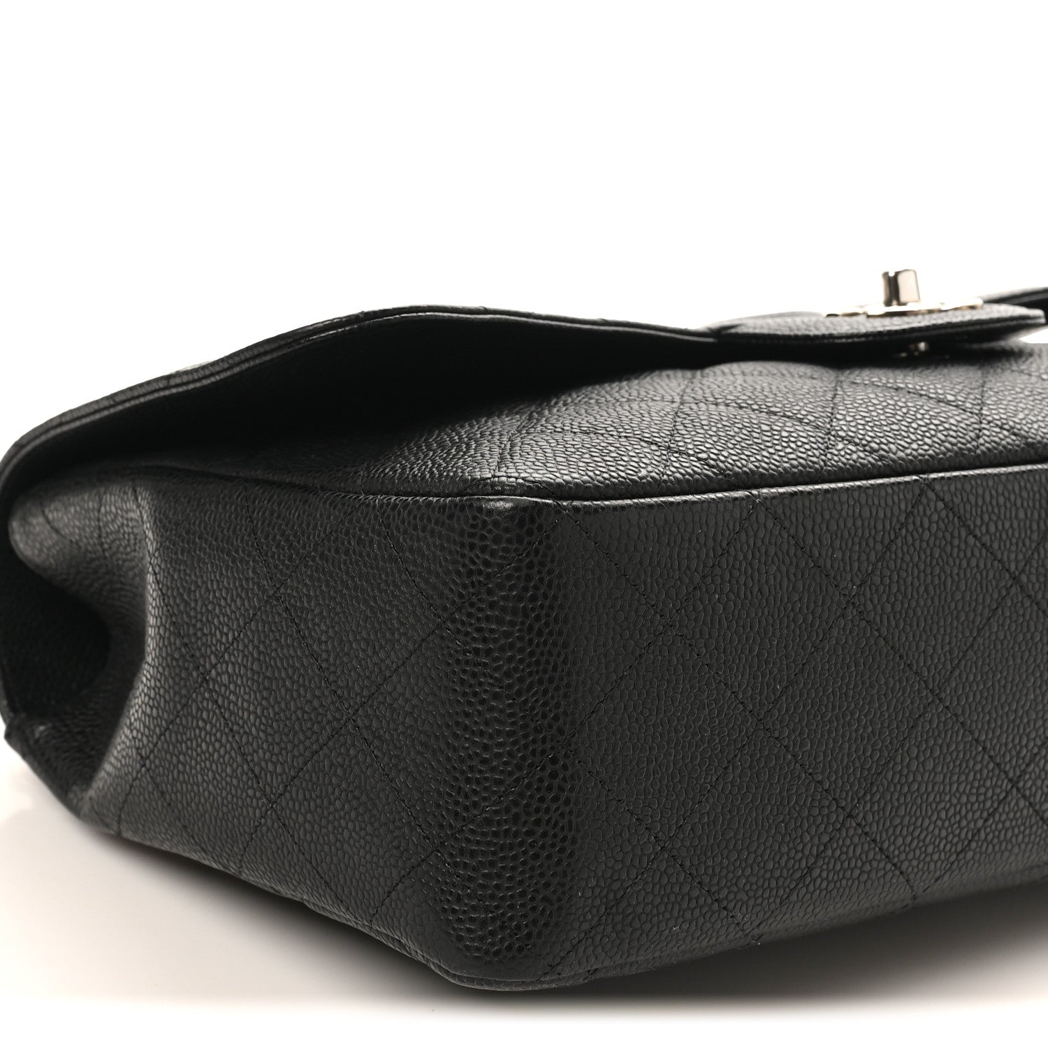 Chanel Caviar Quilted Jumbo Single Flap Black 9 of 10
