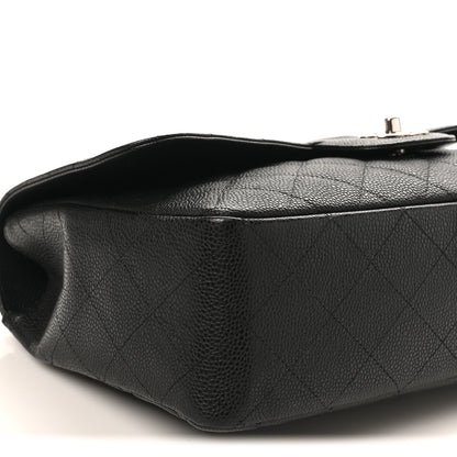 Chanel Caviar Quilted Jumbo Single Flap Black 9 of 10