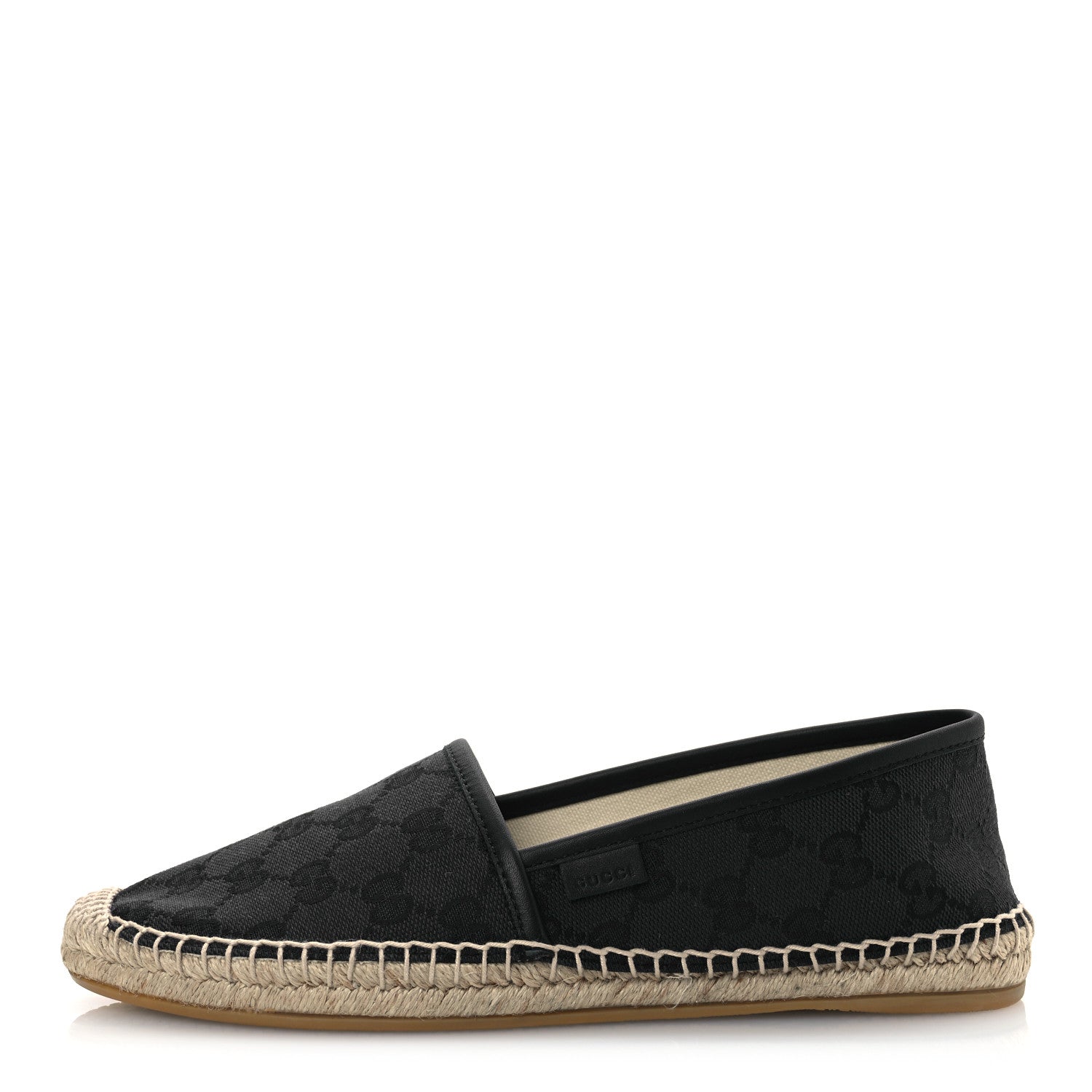 Gucci Monogram Espadrilles 37.5 Blue Black 1 of 13