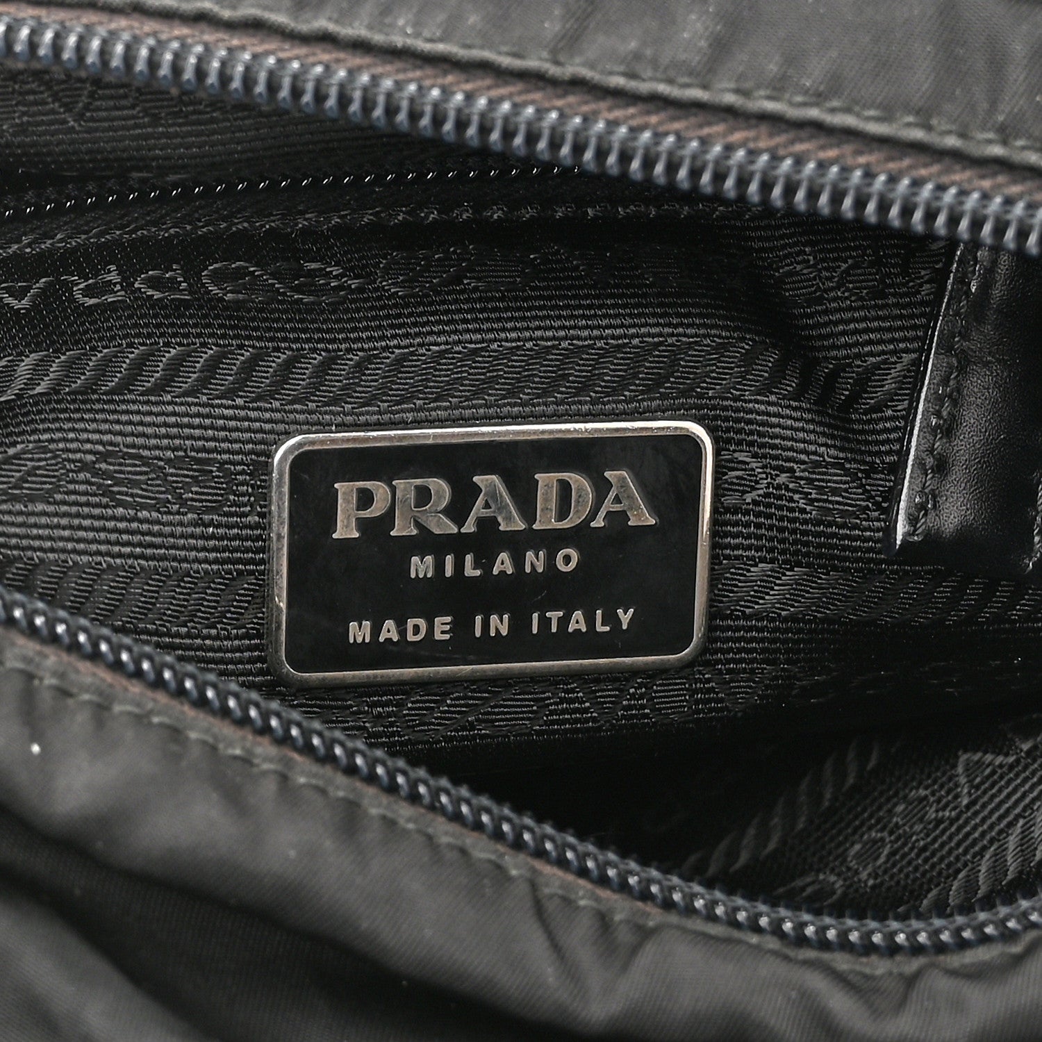 Prada Nylon Calfskin Tote Black 6 of 11