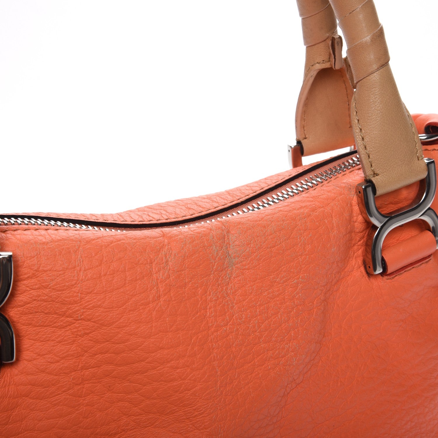 Chloe Calfskin Medium Marcie Satchel Orange Fizz 11 of 13