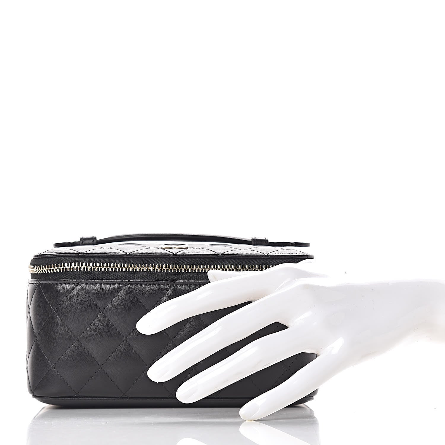 Chanel Lambskin Quilted Jewelry Case Black 2 of 15