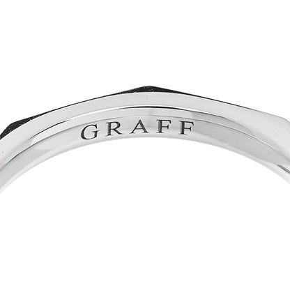 Graff 18K White Gold Diamond Laurence Graff Signature Band Ring 52 6 5 of 7