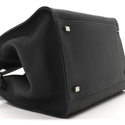 The Row Matte Grained Calfskin Soft Margaux 12 Black 8 of 9