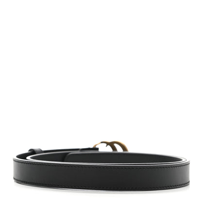 Gucci Calfskin Double G 20mm Belt 80 32 Black 2 of 5