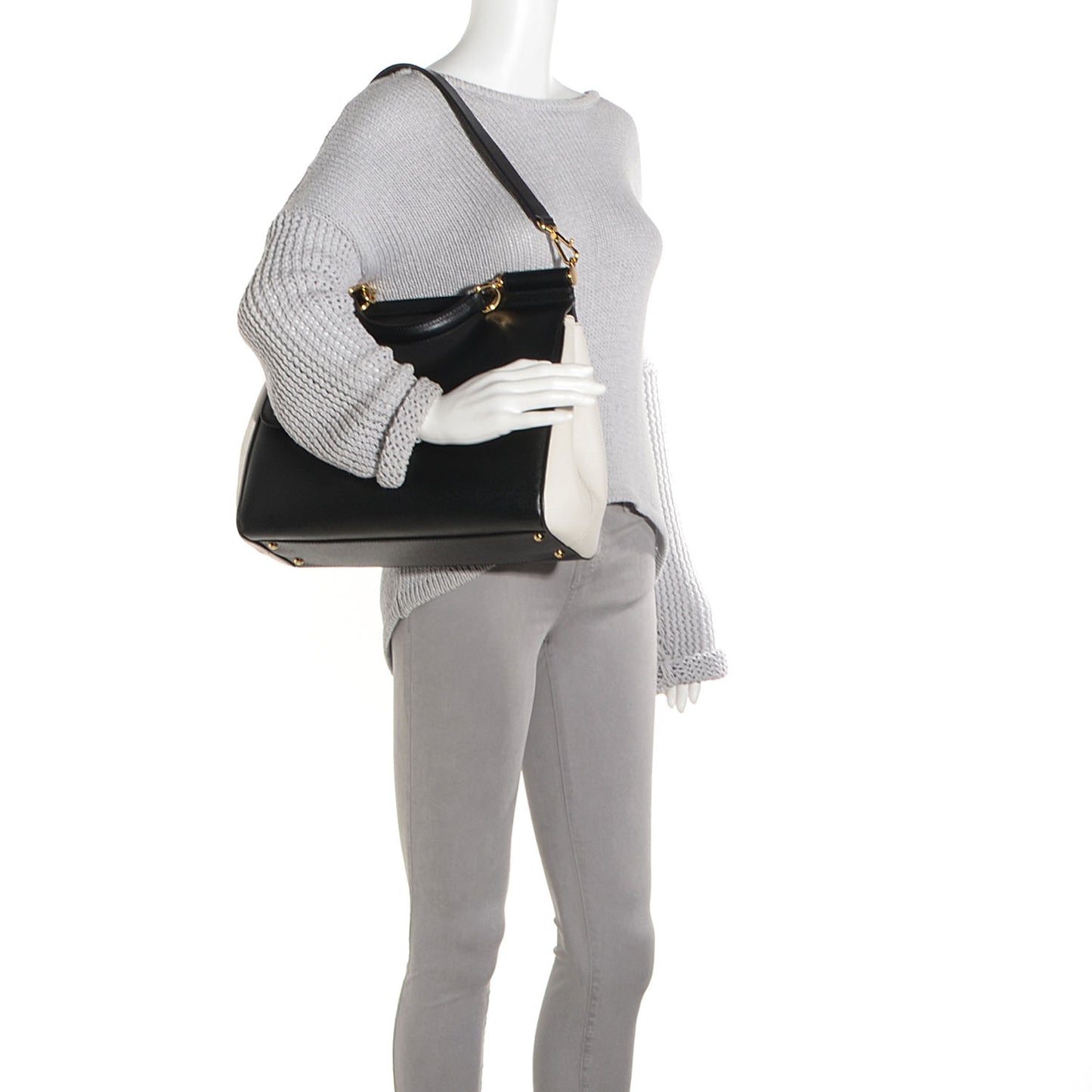 Dauphine Large Miss Sicily Satchel Black