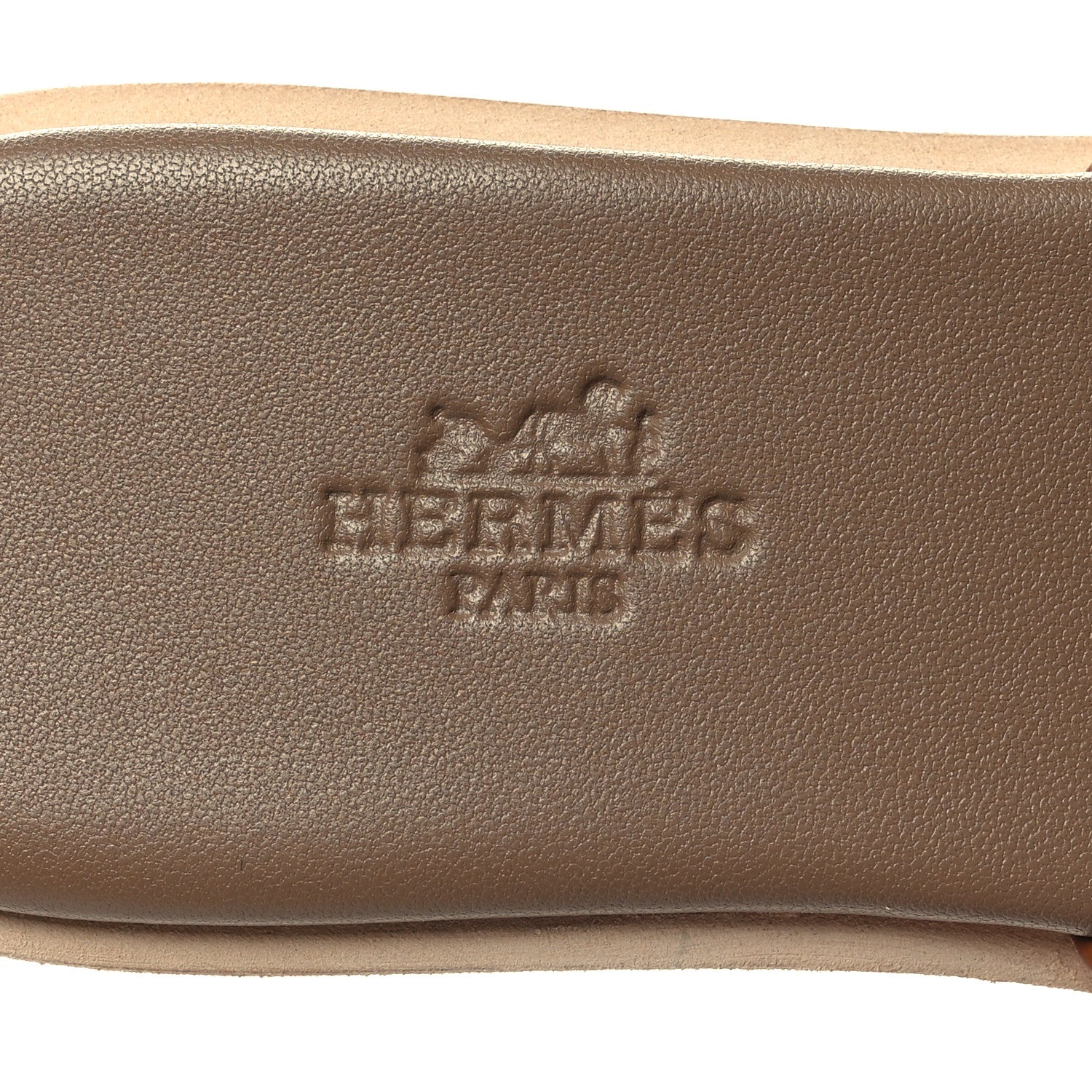 Hermes Calfskin Cork Eze 30 Sandals 37 Marron Glaise 8 of 9
