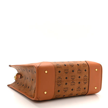 MCM Visetos Large Munchen Tote Tan 5 of 11