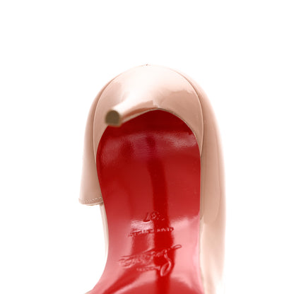 Christian Louboutin Patent Iriza 100 Pumps 37 Nude 8 of 9
