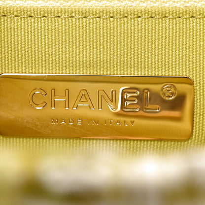 Chanel Tweed Quilted Medium Chanel 19 Flap Green 5 of 9