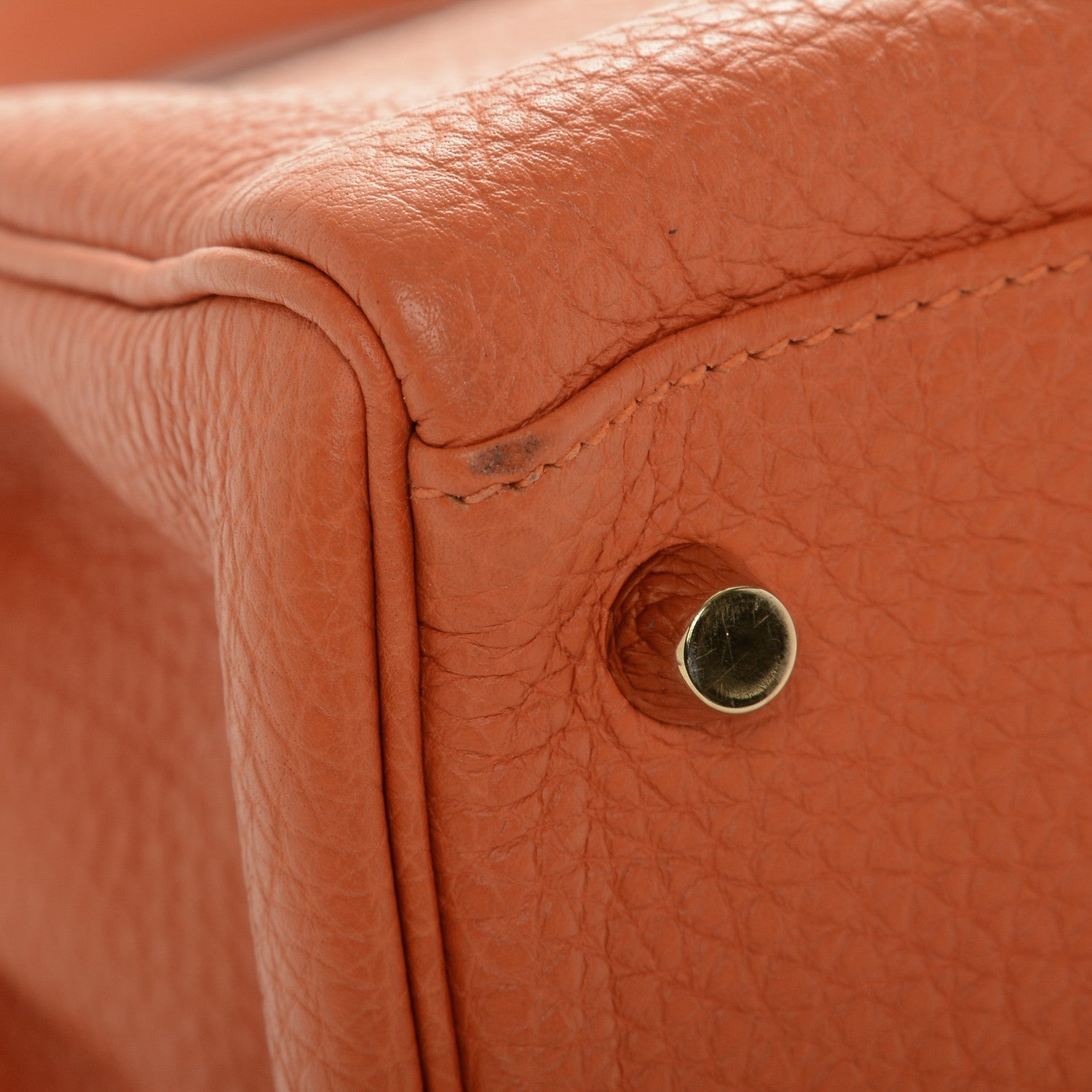 Hermes Togo Kelly Retourne 32 Orange 17 of 23