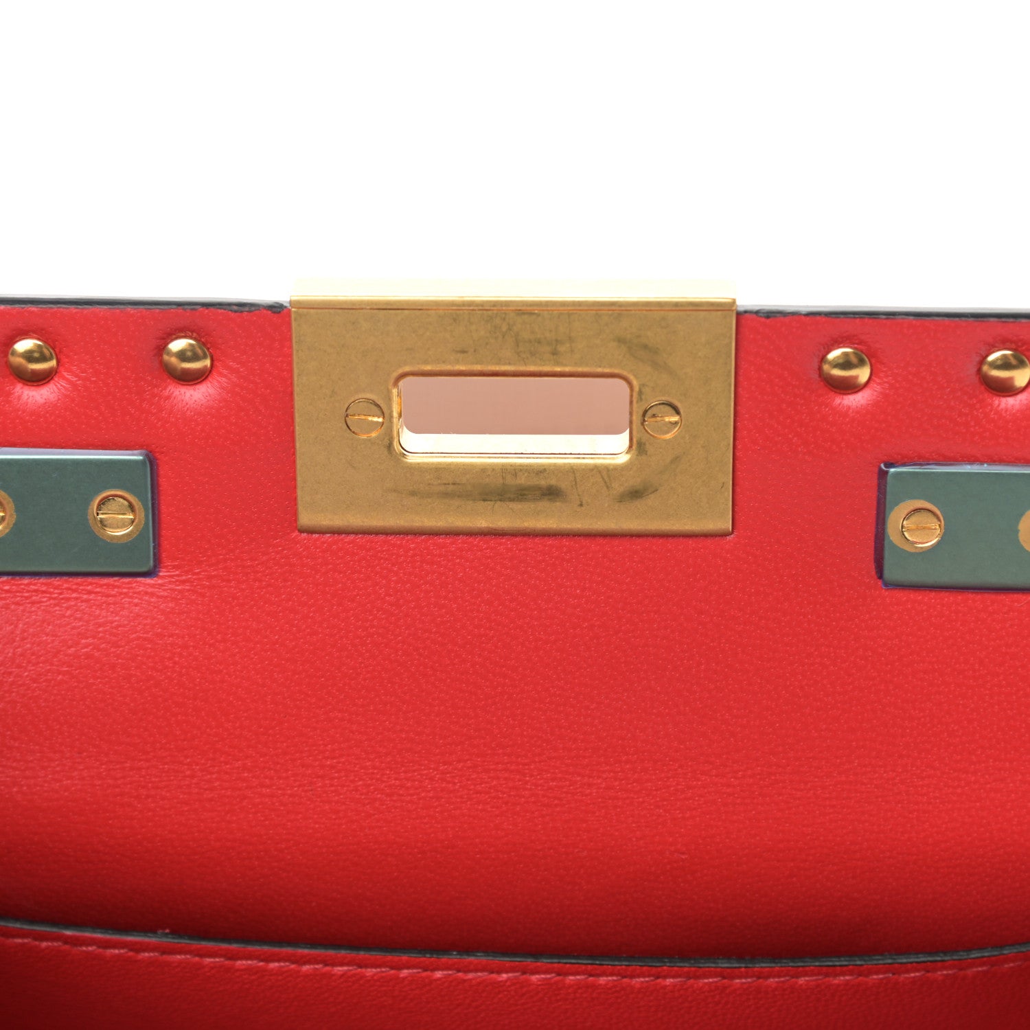 Valentino Garavani Grainy Calfskin Rockstud Alcove Box Top-Handle Bag Rose Cannelle 10 of 12