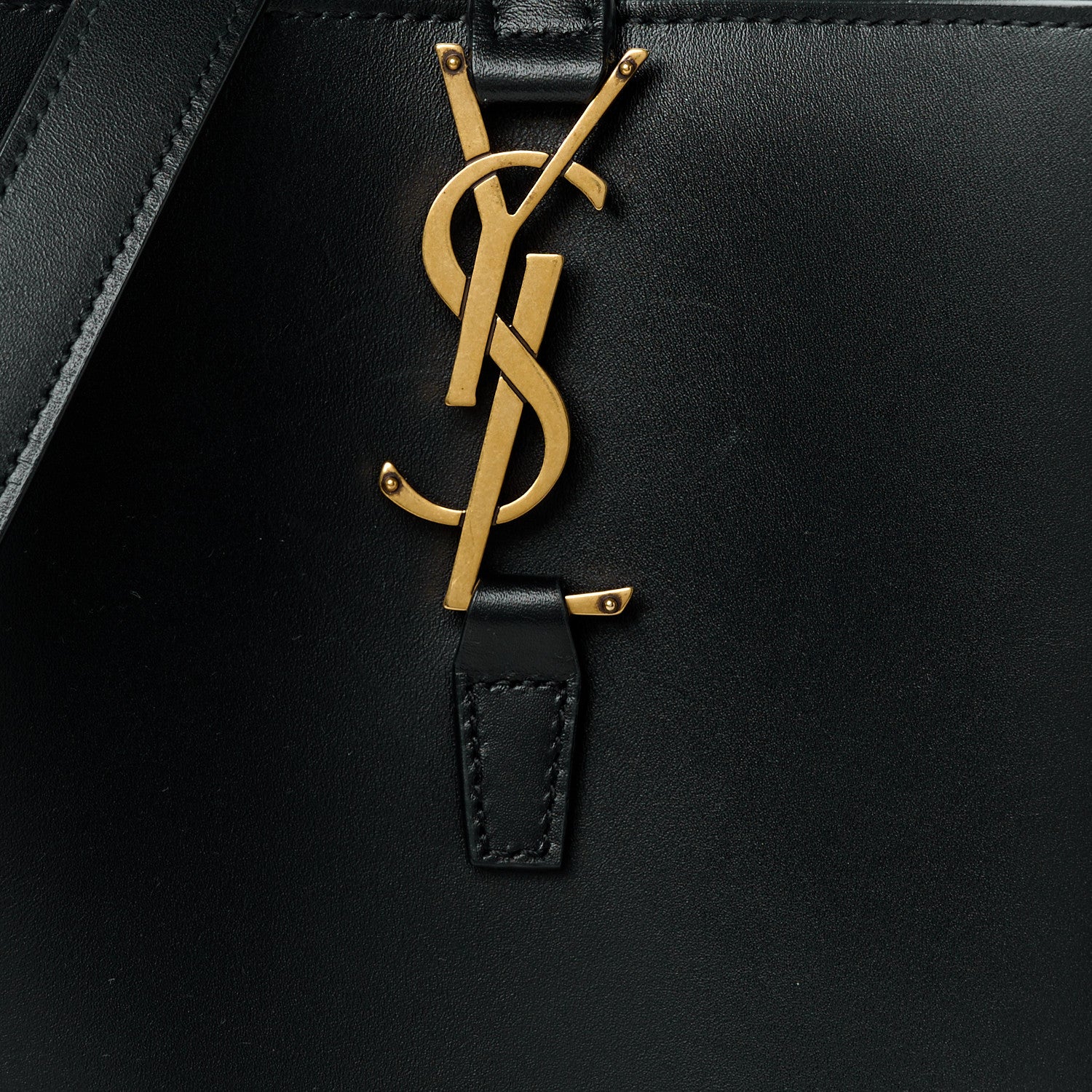 Saint Laurent Shiny Calfskin Le 37 Mini Bucket Bag Black 7 of 9