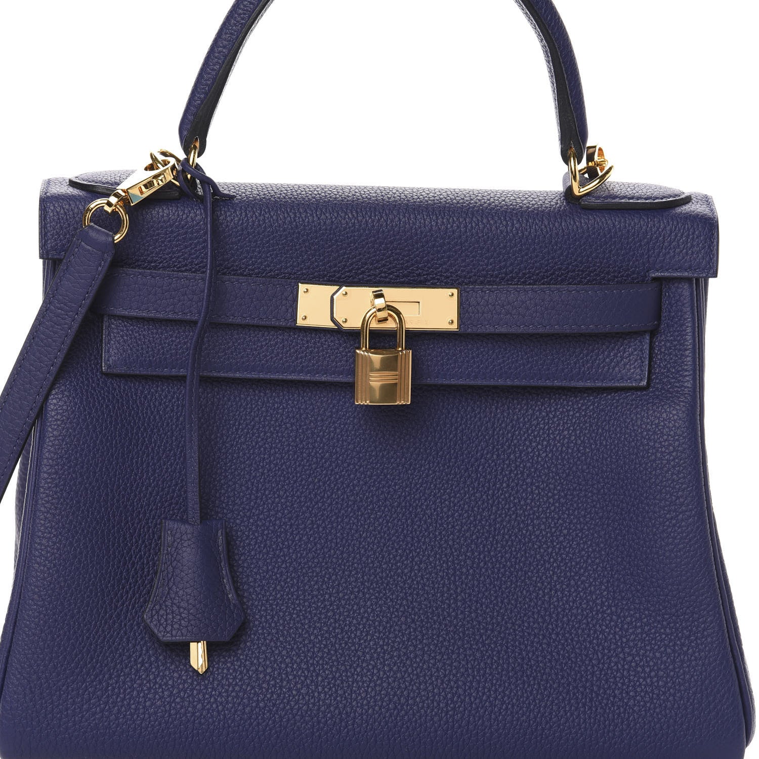 Hermes Togo Kelly Retourne 28 Bleu Encre 9 of 16