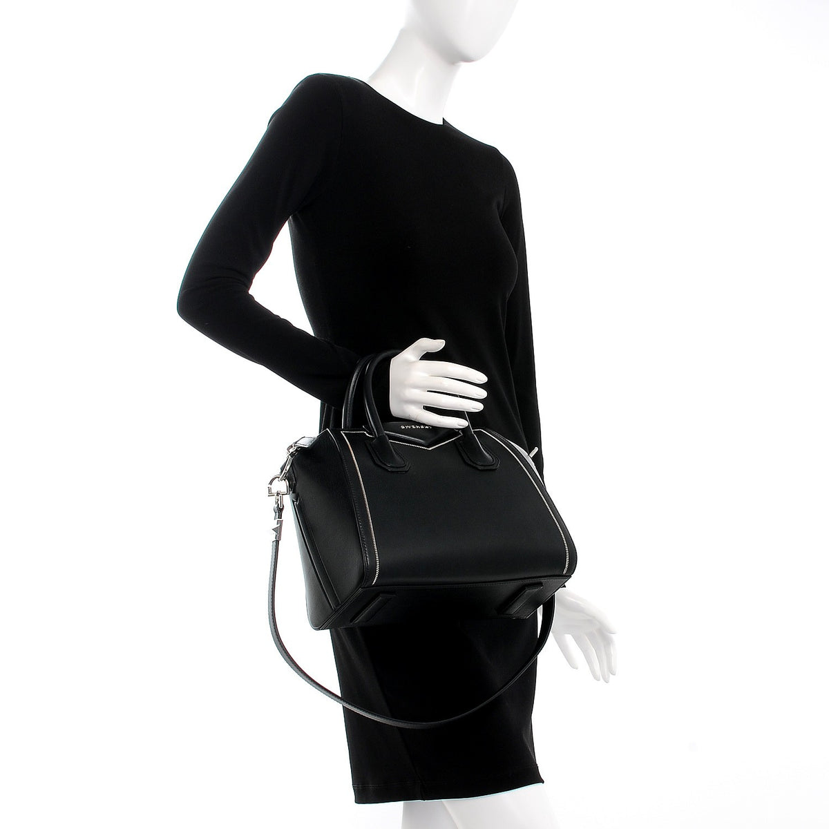 Givenchy Buffed Calfskin Small Chain Antigona Black 3 of 9