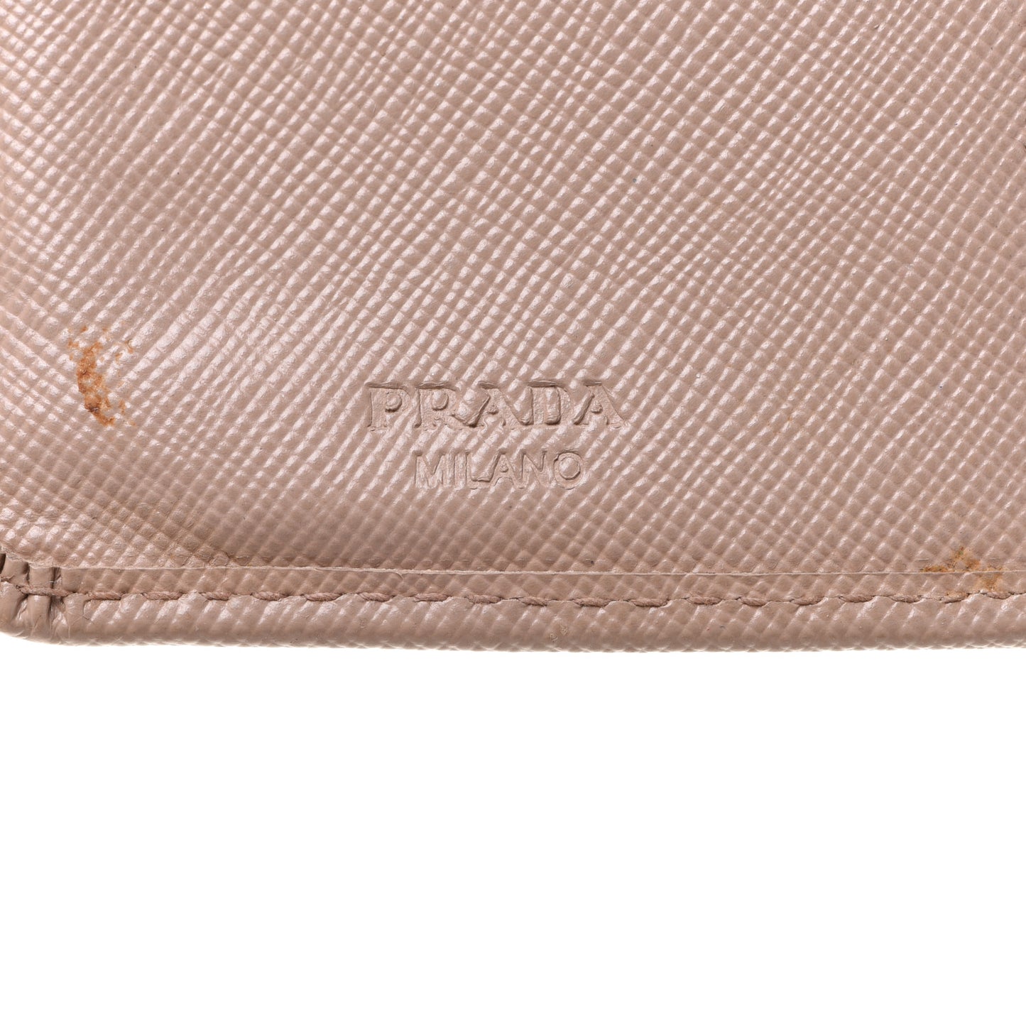 Saffiano Metal Compact Wallet Cammeo