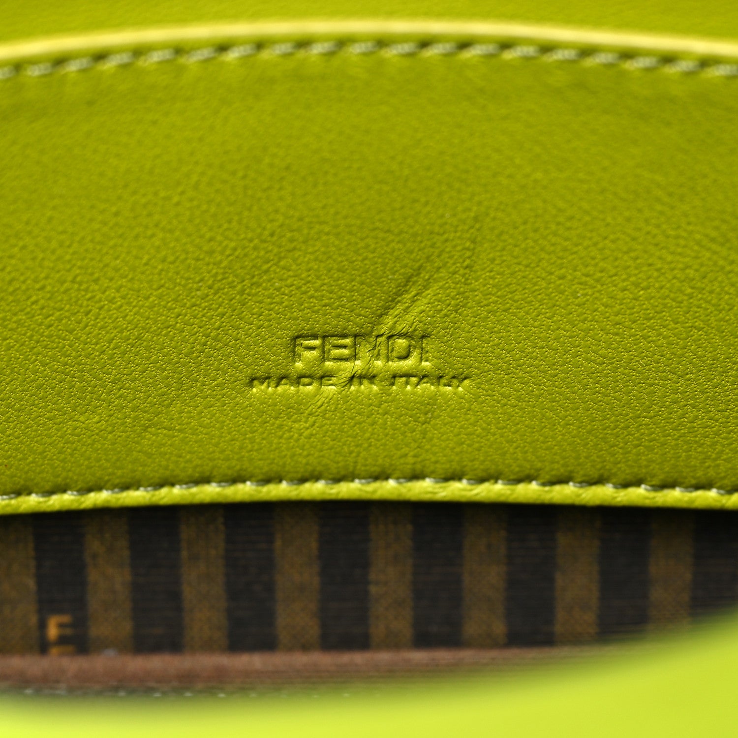 Fendi Silk Satin Phone Baguette Wasabi 6 of 11