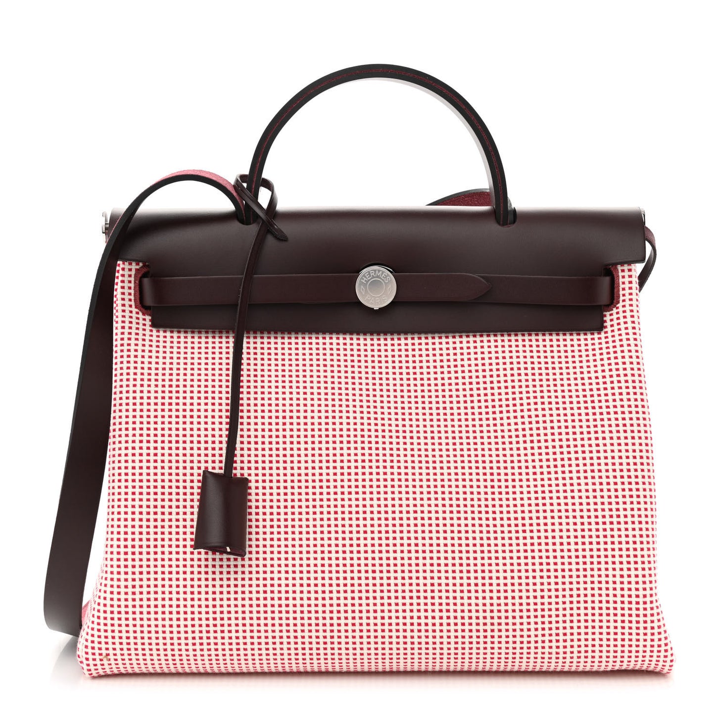 Criss Viking Vache Hunter Herbag Zip Retourne 31 PM Ecru Brique Anemone Rouge Sellier