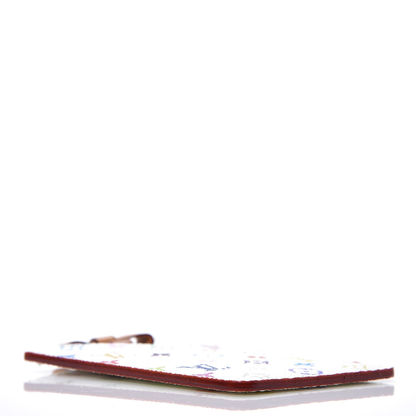 Monogram Multicolor Mirror and Case Pouch White