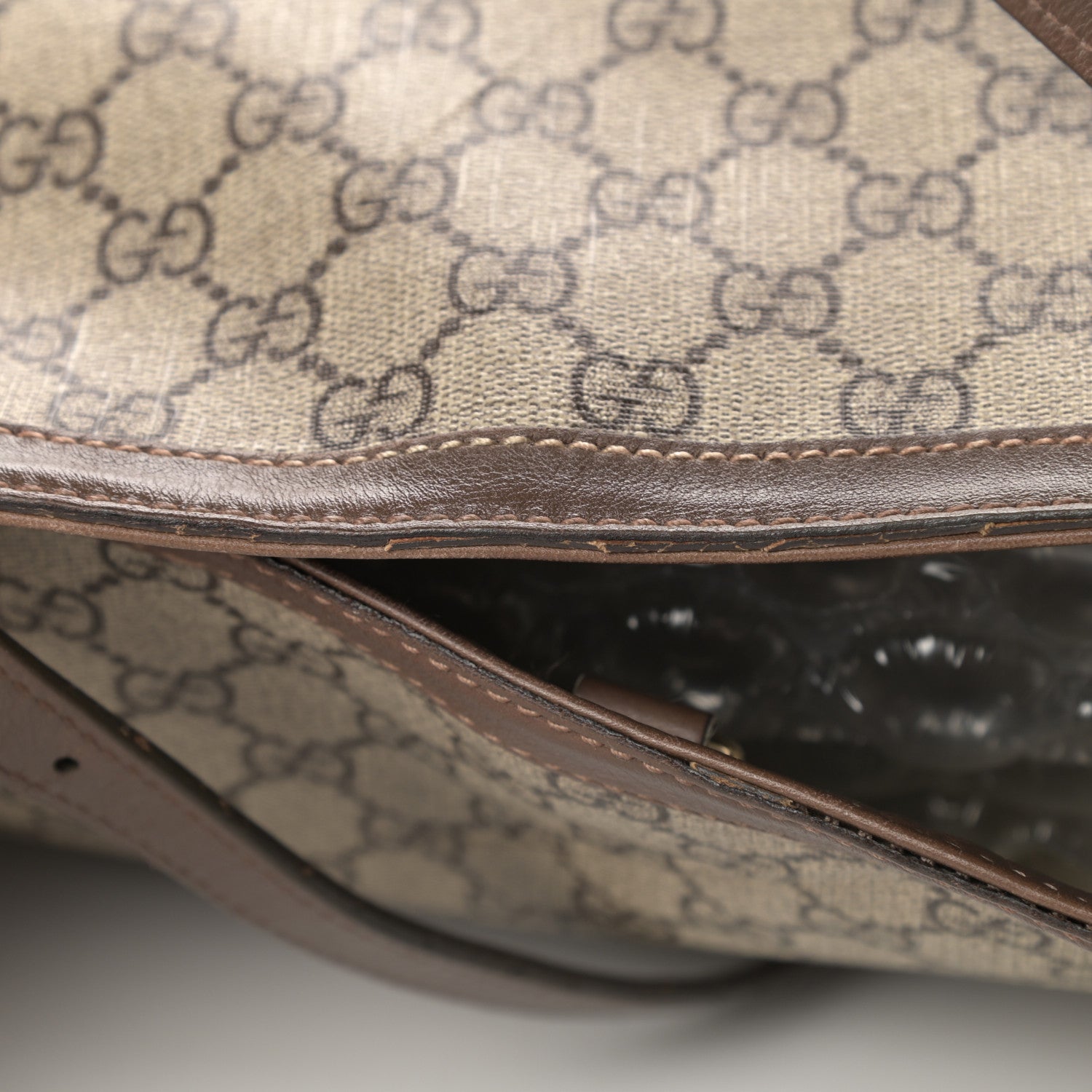 Gucci GG Supreme Monogram Medium Nice Tote Brown 19 of 19