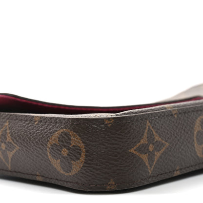 Louis Vuitton Monogram Pochette Felicie Chain Wallet Fuchsia 7 of 8