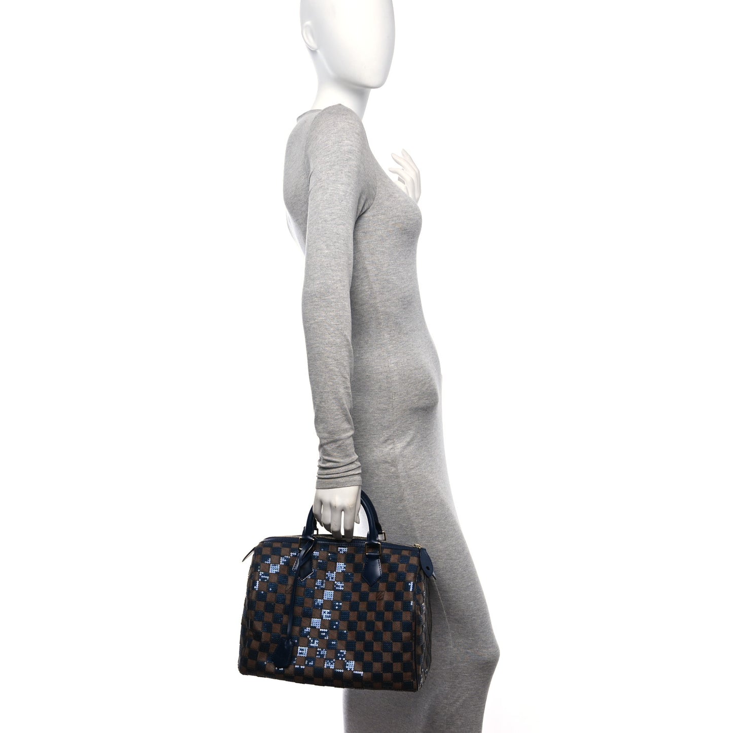 Damier Paillettes Speedy 30 Blue
