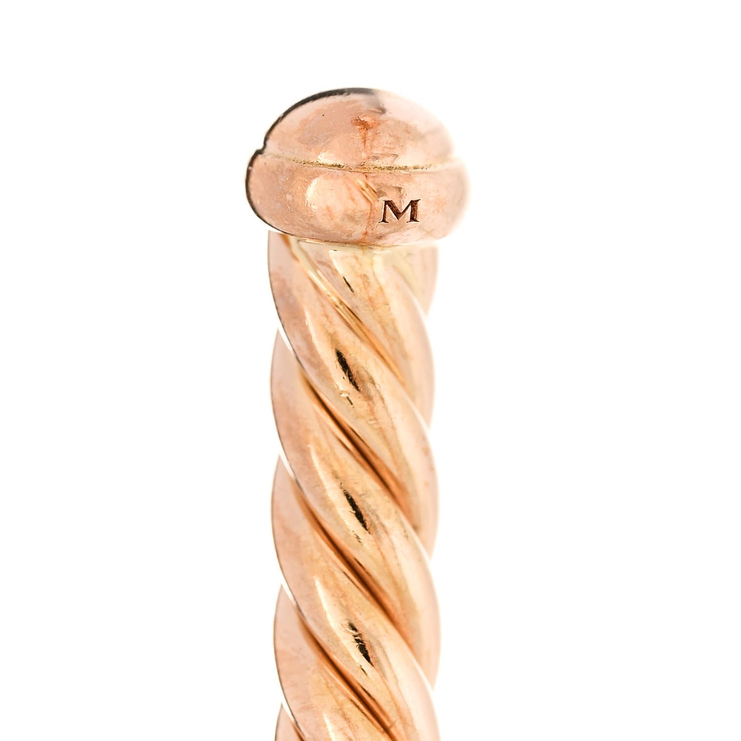 18K Rose Gold 4mm Cablespira Bracelet