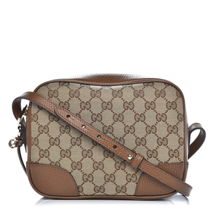 Gucci Monogram Mini Bree Messenger Bag Beige Tabacco 1 of 8