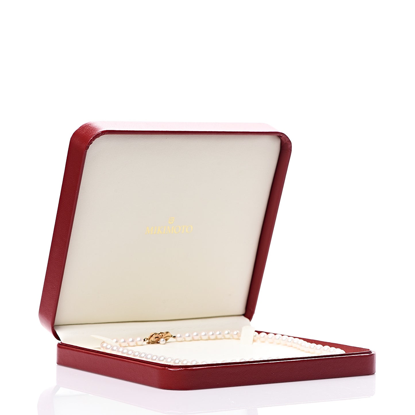 18K Yellow Gold Akoya Pearl 5.5-6mm Strand Necklace 16"