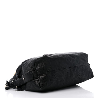 Gucci Calfskin Large Bamboo Bar Shoulder Bag Black 4 of 14