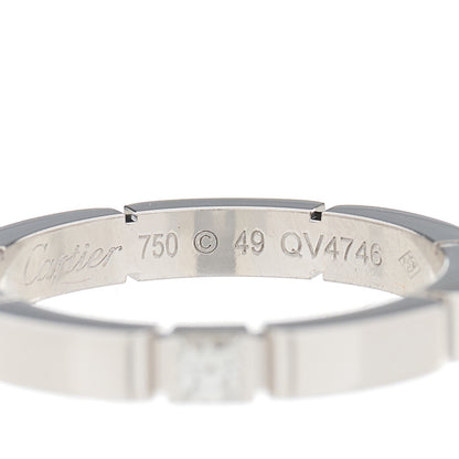 Cartier 18K White Gold Diamond 2.5mm Maillon Panthere Wedding Band Ring 49 4.75 4 of 4
