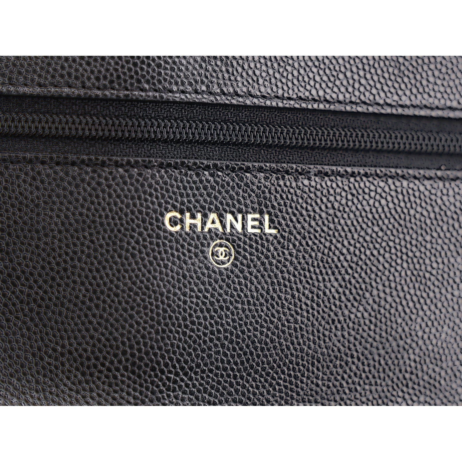 Chanel Caviar Quilted French New Wave Chain CC Wallet On Chain WOC Black 6 of 10