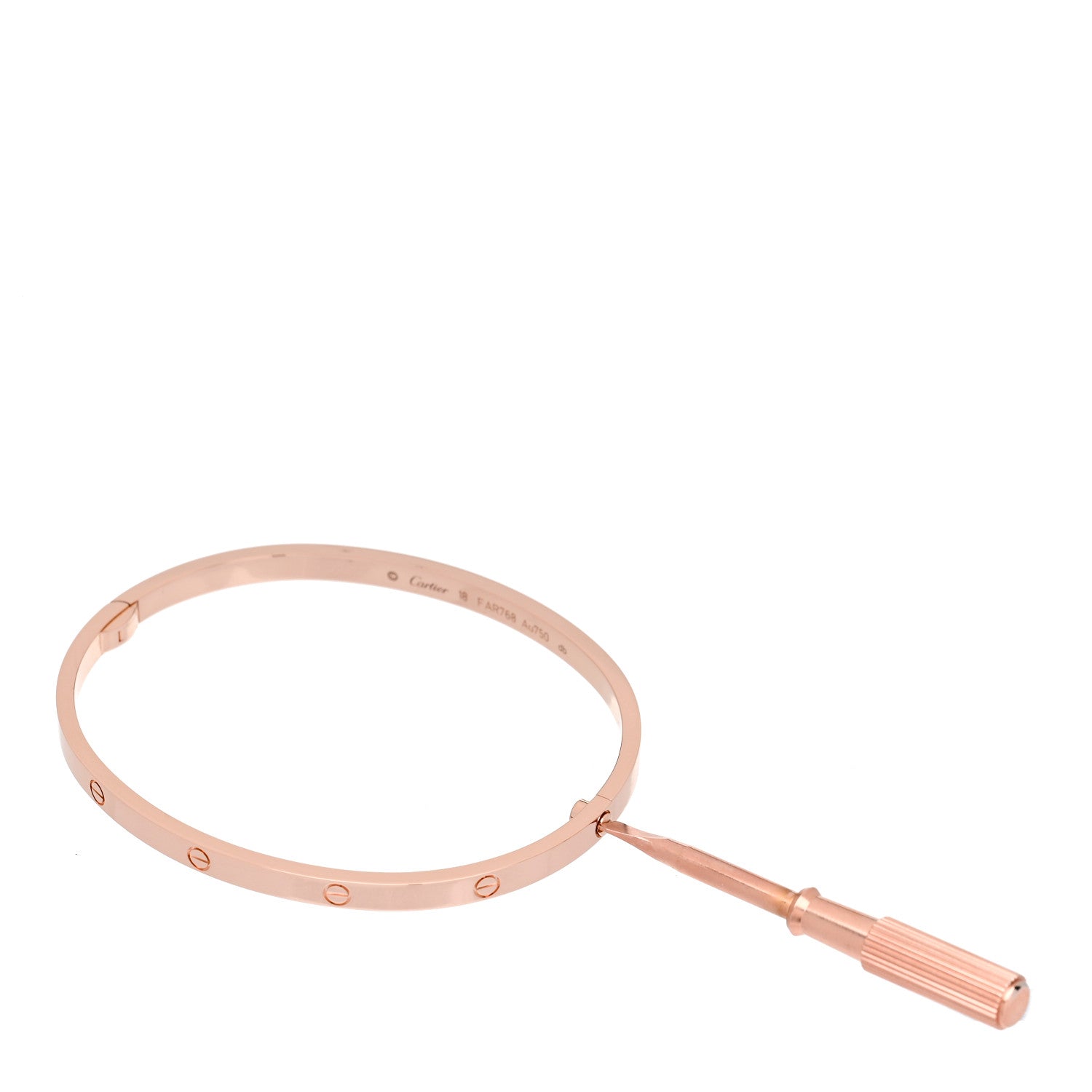 Cartier 18K Pink Gold Small LOVE Bracelet 18 3 of 5