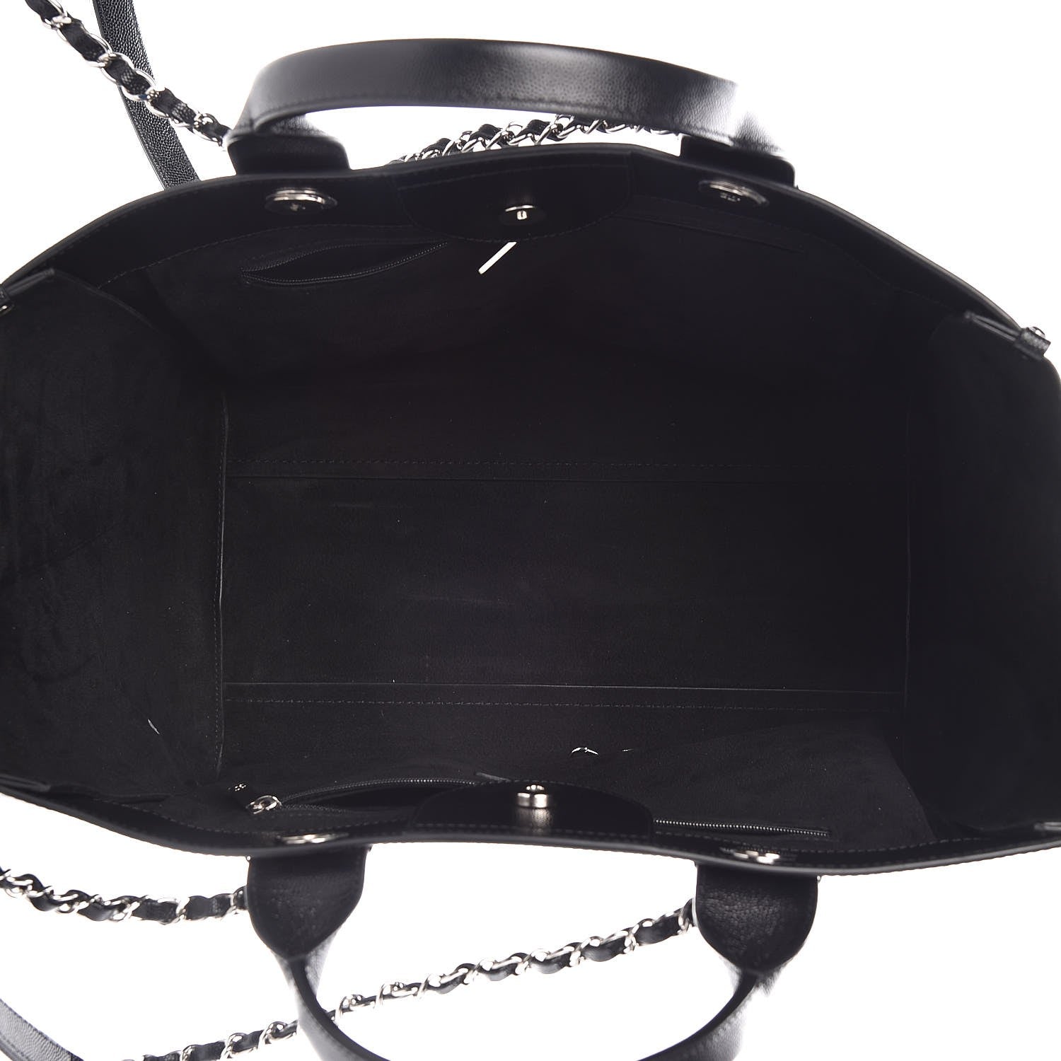 Chanel Caviar Medium Studded Deauville Tote Black 6 of 11