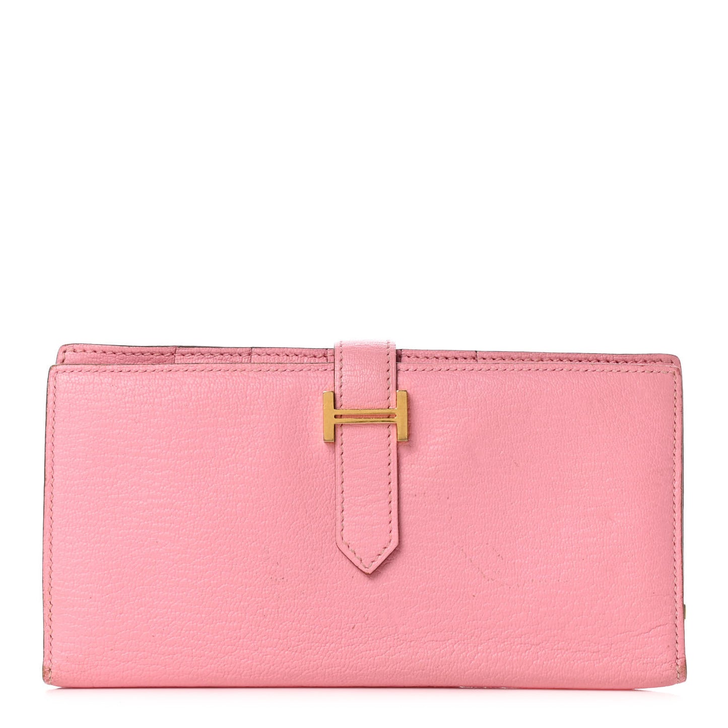 Chevre Mysore Bearn Gusset Wallet Rose Confetti