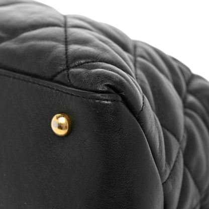 Chanel Calfskin Quilted Large Soft Elegance Tote Black 15 of 25